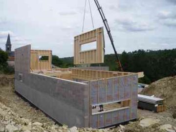 Levage maison bois en Meuse